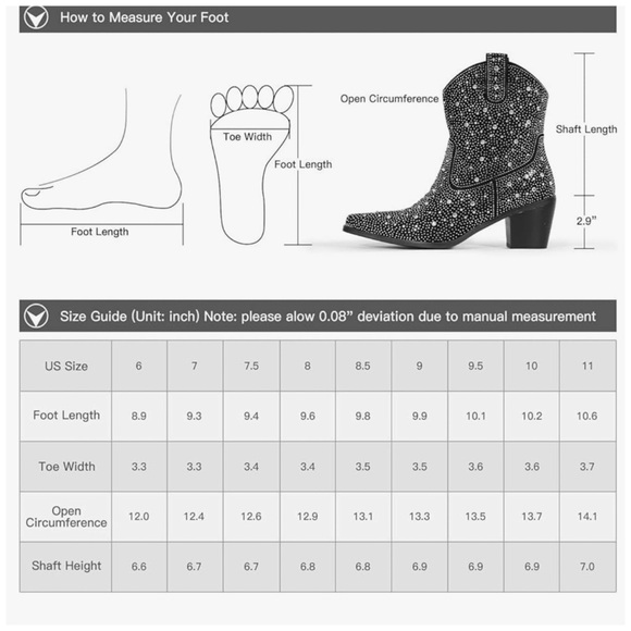 LUMEHEEL • Rhinestone Cowboy Boots - Picture 5 of 11